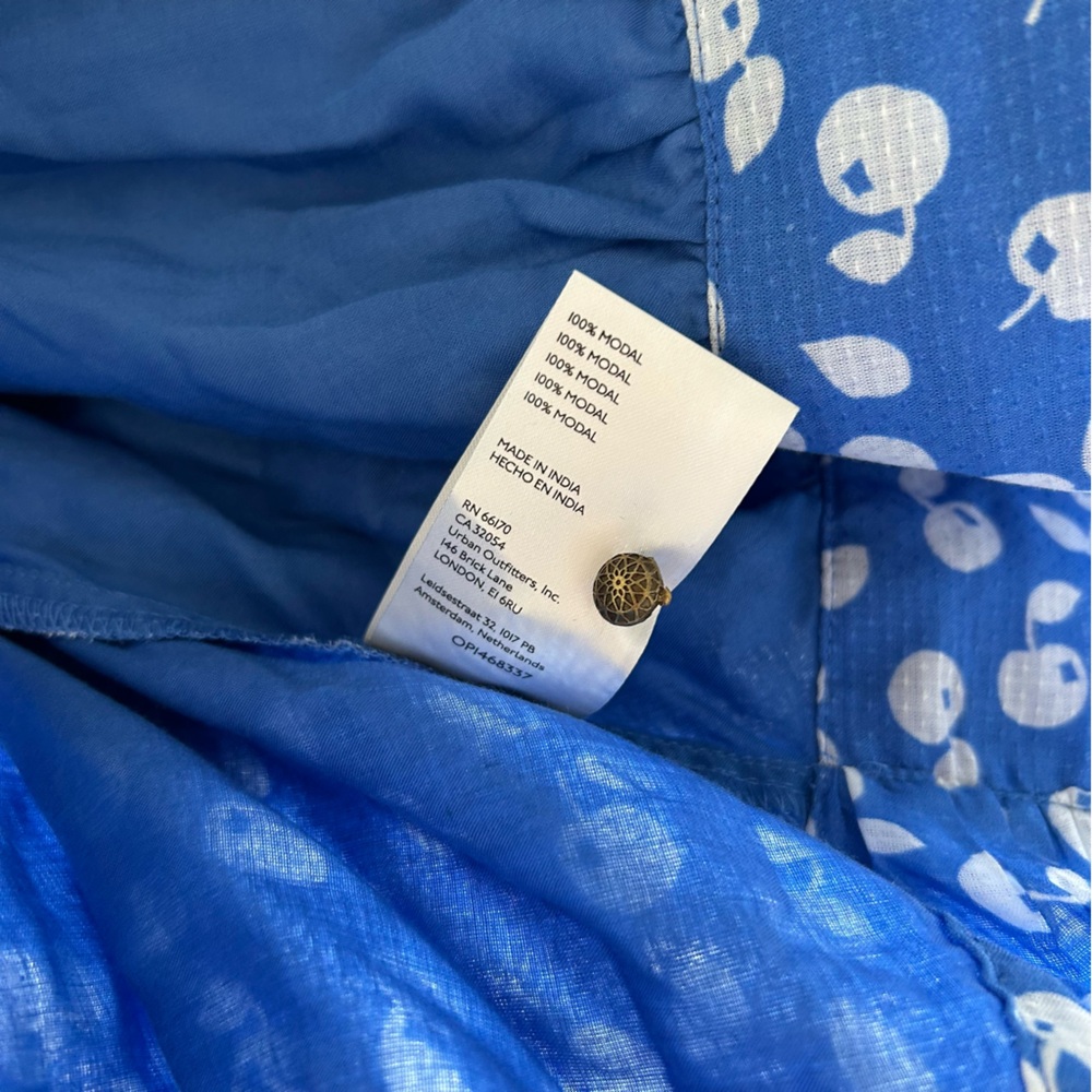 Anthropologie Maeve Square-Neck Crop Top Blue Blouse Top Size 2X NWT - Picture 12 of 13